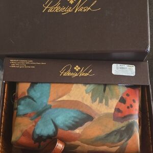 Patricia Nash Multicolor Butterfly Cosmetic Case